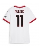 AC Milan Christian Pulisic #11 Bortatröja Kvinnor 2024-25 Kortärmad