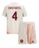 AS Roma Bryan Cristante #4 Bortatröja Barn 2024-25 Kortärmad (+ Korta byxor)