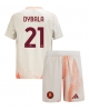 AS Roma Paulo Dybala #21 Bortatröja Barn 2024-25 Kortärmad (+ Korta byxor)