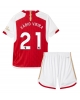 Arsenal Fabio Vieira #21 Hemmatröja Barn 2023-24 Kortärmad (+ Korta byxor)