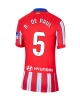 Atletico Madrid Rodrigo De Paul #5 Hemmatröja Kvinnor 2024-25 Kortärmad