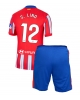 Atletico Madrid Samuel Lino #12 Hemmatröja Barn 2024-25 Kortärmad (+ Korta byxor)