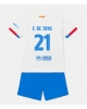 Barcelona Frenkie de Jong #21 Bortatröja Barn 2023-24 Kortärmad (+ Korta byxor)