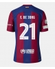 Barcelona Frenkie de Jong #21 Hemmatröja Kvinnor 2023-24 Kortärmad