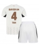 Bayer Leverkusen Jonathan Tah #4 Bortatröja Barn 2024-25 Kortärmad (+ Korta byxor)