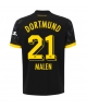 Borussia Dortmund Donyell Malen #21 Bortatröja 2023-24 Kortärmad