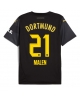 Borussia Dortmund Donyell Malen #21 Bortatröja 2024-25 Kortärmad