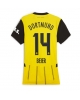 Borussia Dortmund Maximilian Beier #14 Hemmatröja Kvinnor 2024-25 Kortärmad