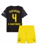 Borussia Dortmund Nico Schlotterbeck #4 Bortatröja Barn 2024-25 Kortärmad (+ Korta byxor)