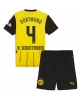 Borussia Dortmund Nico Schlotterbeck #4 Hemmatröja Barn 2024-25 Kortärmad (+ Korta byxor)