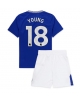 Everton Ashley Young #18 Hemmatröja Barn 2024-25 Kortärmad (+ Korta byxor)