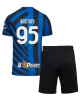 Inter Milan Alessandro Bastoni #95 Hemmatröja Barn 2024-25 Kortärmad (+ Korta byxor)