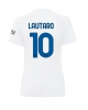 Inter Milan Lautaro Martinez #10 Bortatröja Kvinnor 2023-24 Kortärmad