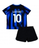 Inter Milan Lautaro Martinez #10 Hemmatröja Barn 2023-24 Kortärmad (+ Korta byxor)