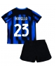 Inter Milan Nicolo Barella #23 Hemmatröja Barn 2023-24 Kortärmad (+ Korta byxor)