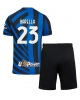 Inter Milan Nicolo Barella #23 Hemmatröja Barn 2024-25 Kortärmad (+ Korta byxor)