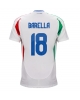 Italien Nicolo Barella #18 Bortatröja EM 2024 Kortärmad