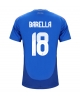 Italien Nicolo Barella #18 Hemmatröja EM 2024 Kortärmad