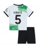 Liverpool Ibrahima Konate #5 Bortatröja Barn 2023-24 Kortärmad (+ Korta byxor)