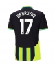 Manchester City Kevin De Bruyne #17 Bortatröja 2024-25 Kortärmad