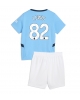 Manchester City Rico Lewis #82 Hemmatröja Barn 2024-25 Kortärmad (+ Korta byxor)