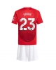 Manchester United Luke Shaw #23 Hemmatröja Barn 2024-25 Kortärmad (+ Korta byxor)