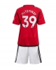 Manchester United Scott McTominay #39 Hemmatröja Barn 2023-24 Kortärmad (+ Korta byxor)