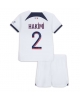 Paris Saint-Germain Achraf Hakimi #2 Bortatröja Barn 2023-24 Kortärmad (+ Korta byxor)