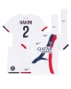 Paris Saint-Germain Achraf Hakimi #2 Bortatröja Barn 2024-25 Kortärmad (+ Korta byxor)