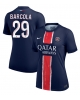 Paris Saint-Germain Bradley Barcola #29 Hemmatröja Kvinnor 2024-25 Kortärmad