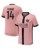 Paris Saint-Germain Desire Doue #14 Tredje Tröja 2024-25 Kortärmad