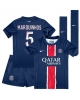 Paris Saint-Germain Marquinhos #5 Hemmatröja Barn 2024-25 Kortärmad (+ Korta byxor)