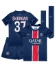 Paris Saint-Germain Milan Skriniar #37 Hemmatröja Barn 2024-25 Kortärmad (+ Korta byxor)