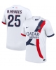 Paris Saint-Germain Nuno Mendes #25 Bortatröja 2024-25 Kortärmad