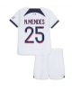 Paris Saint-Germain Nuno Mendes #25 Bortatröja Barn 2023-24 Kortärmad (+ Korta byxor)