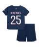 Paris Saint-Germain Nuno Mendes #25 Hemmatröja Barn 2023-24 Kortärmad (+ Korta byxor)