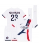 Paris Saint-Germain Randal Kolo Muani #23 Bortatröja Barn 2024-25 Kortärmad (+ Korta byxor)