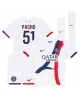 Paris Saint-Germain Willian Pacho #51 Bortatröja Barn 2024-25 Kortärmad (+ Korta byxor)