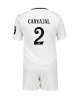 Real Madrid Daniel Carvajal #2 Hemmatröja Barn 2024-25 Kortärmad (+ Korta byxor)