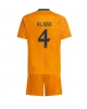 Real Madrid David Alaba #4 Bortatröja Barn 2024-25 Kortärmad (+ Korta byxor)