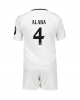 Real Madrid David Alaba #4 Hemmatröja Barn 2024-25 Kortärmad (+ Korta byxor)