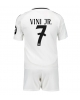 Real Madrid Vinicius Junior #7 Hemmatröja Barn 2024-25 Kortärmad (+ Korta byxor)