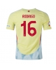 Spanien Rodri Hernandez #16 Bortatröja EM 2024 Kortärmad